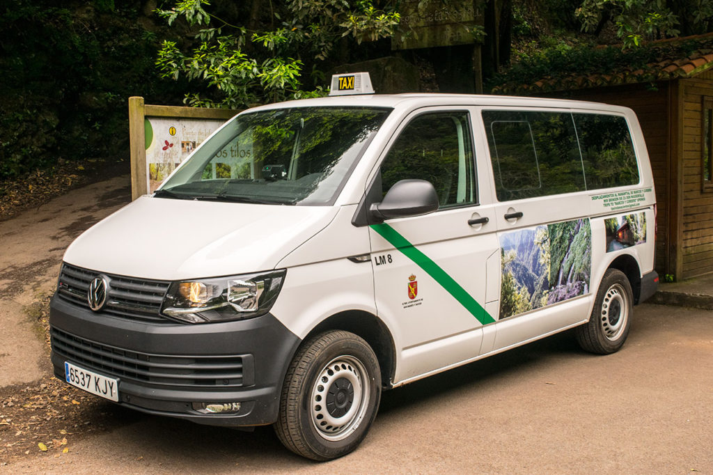 Taxi services in the north of La Palma · Travel to the hiking areas · Canary Islands