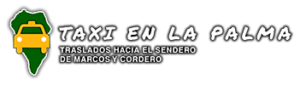 Logotipo Servicio de Taxi 4x4 hacia el sendero de Marcos y Cordero- Taxi en La Palma